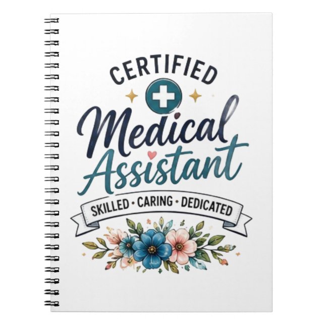 Caderno Espiral Presente de Apreciação para Assistente Médico Cert (Frente)