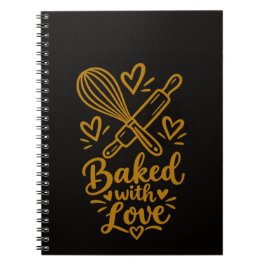 Caderno Espiral Presente de Assado com Amor para Amante de Culinár