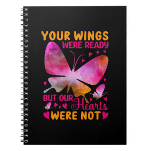 Caderno Espiral Presente de borboleta As Nossas Asas Estavam Pro