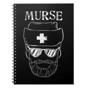 Caderno Espiral Presente de Camiseta engraçada de Enfermeiro Murso