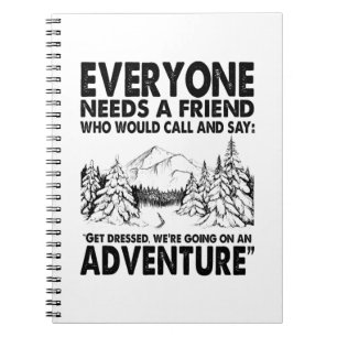 Caderno Espiral Presente de Camper Todos Precisam De Um Aniversá