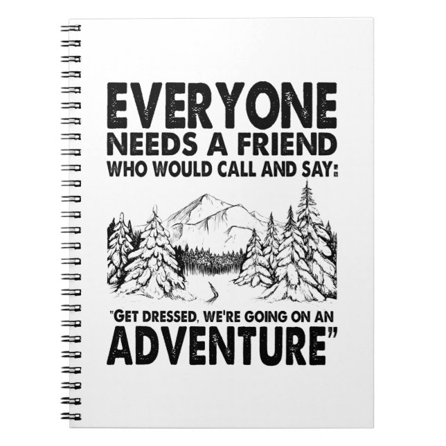 Caderno Espiral Presente de Camper | Todos Precisam De Um Aniversá (Frente)