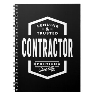 Caderno Espiral Presente de Cargo de Trabalho do Contratante