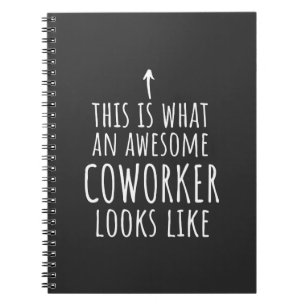 Caderno Espiral Presente de Colega de Trabalho, Mug de Colega de T