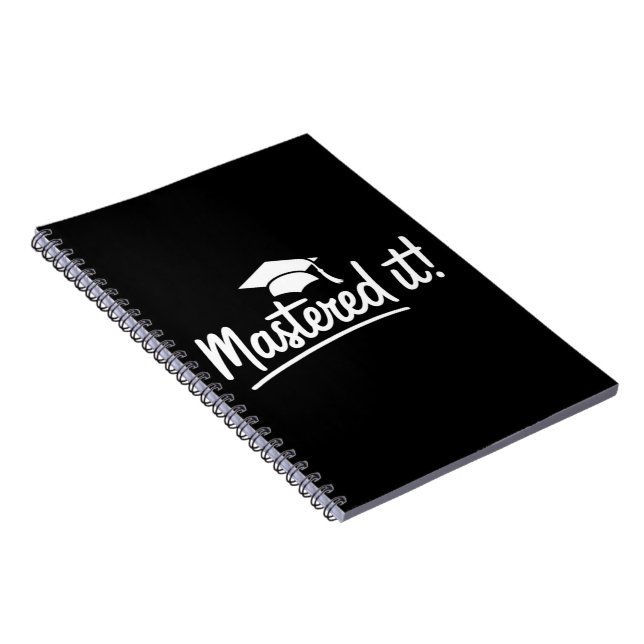 Caderno Espiral Presente de Conclusão de Mestrado Conquistou  (Lado Direito)