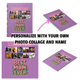Caderno Espiral Presente de Dia das Mães Melhor Mãe de Todos os Te