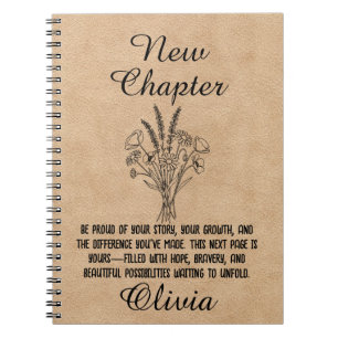 Caderno Espiral Presente de Diário Espiral Personalizado para um N