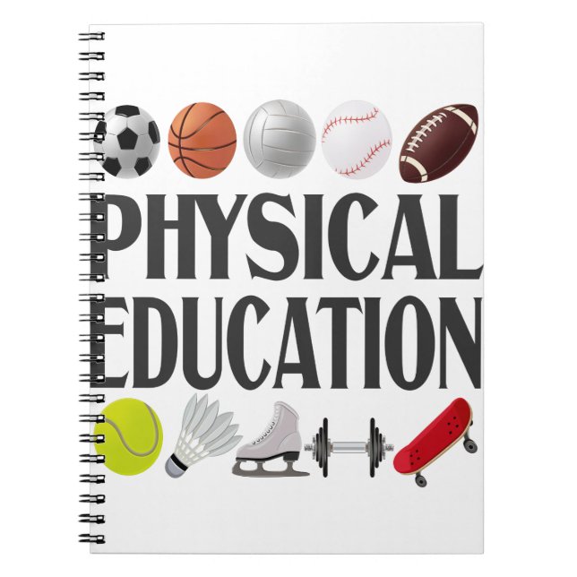 Caderno Espiral Presente De Educação Física Para Alugueiros Do Esp (Frente)