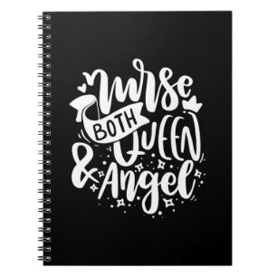 Caderno Espiral Presente de Enfermeira Enfermeiro Rainha E Anjos