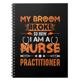 Caderno Espiral Presente de Enfermeira Minha Broom Quebrou Então