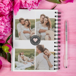 Caderno Espiral Presente de Fotografia da Família Personalizada de