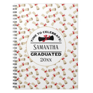 Caderno Espiral Presente de Graduação Personalizada Hora De Cele