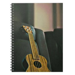 Caderno Espiral presente de guitarra de baixo acústico
