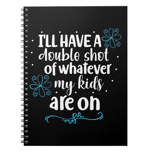 Caderno Espiral Presente de Mãe Meus Filhos Estão Em (Frente)