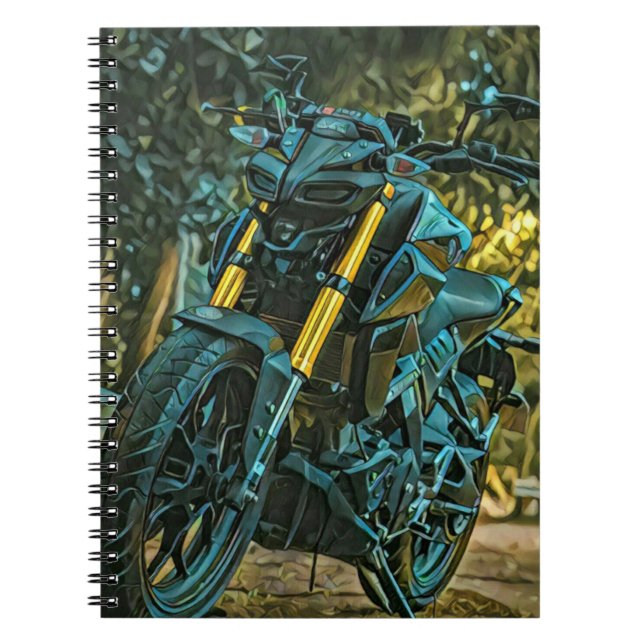 Caderno Espiral Presente de moto (Frente)