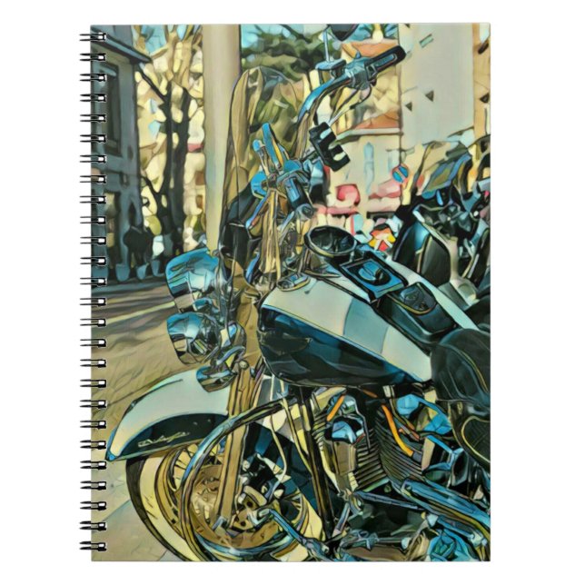 Caderno Espiral Presente de moto (Frente)
