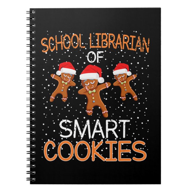 Caderno Espiral Presente de Natal de Cookies da Bibliotecária Esco (Frente)