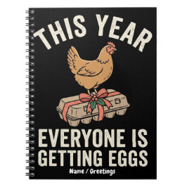 Caderno Espiral Presente de Natal de Ovos de Este Ano Para Todos