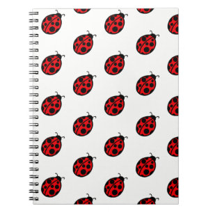 Caderno Espiral Presente de notebook da escola Red Ladybug