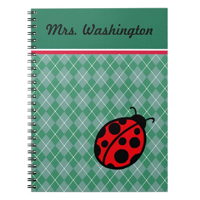 Caderno Espiral Presente de notebook Ladybug (Frente)