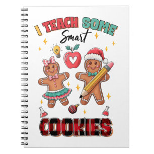 Caderno Espiral Presente de Professor   Eu Ensino Alguns Biscoitos