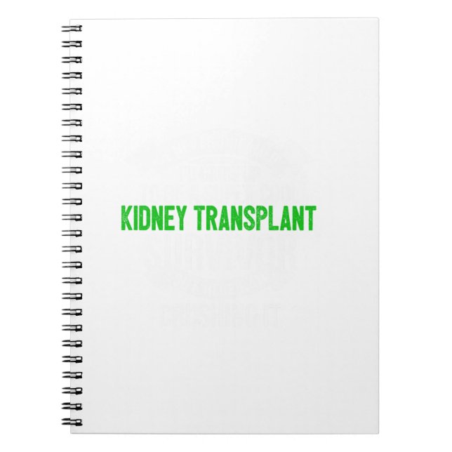 Caderno Espiral Presente de Sobrevivente de Transplante Renal Supe (Frente)