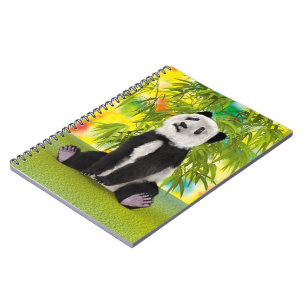 Caderno Espiral Presente de Urso Panda Fofinho Kawaii para Amantes