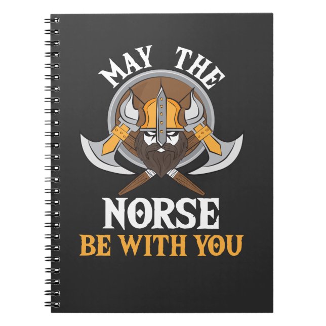 Caderno Espiral Presente de Viking - pode os noruegueses ser com (Frente)