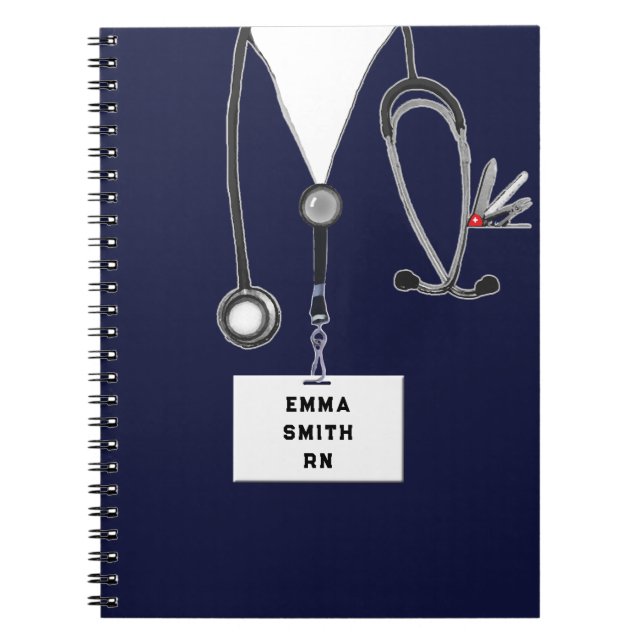 Caderno Espiral Presente Divertido para Enfermeira (Frente)