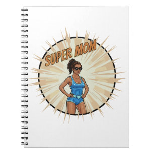 Caderno Espiral Presente do Dia das Mães em estilo de história em