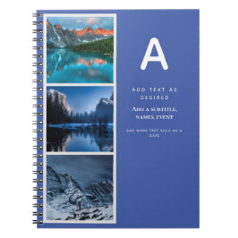 Caderno Espiral Presente do Diário do Design com texto de fotos in