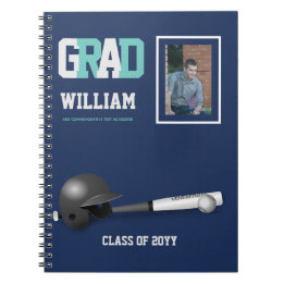 Caderno Espiral Presente do Formando - Diário ameaçado de basebol 