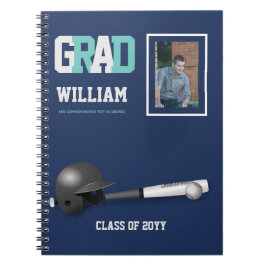 Caderno Espiral Presente do Formando - Diário ameaçado de basebol 