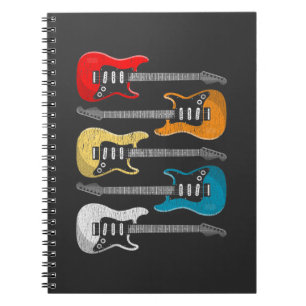 Caderno Espiral Presente do Vintage Guitar para Guitaristas