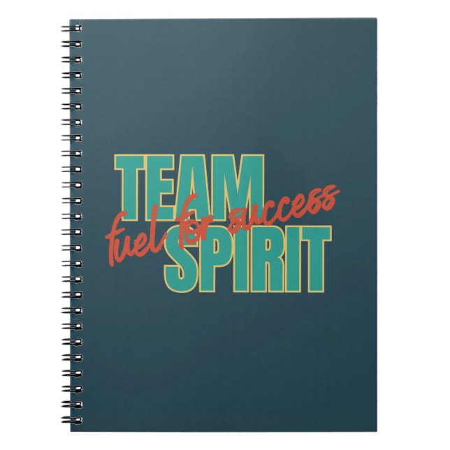 Caderno Espiral Presente empresarial Inspiracional Team Spirit (Frente)