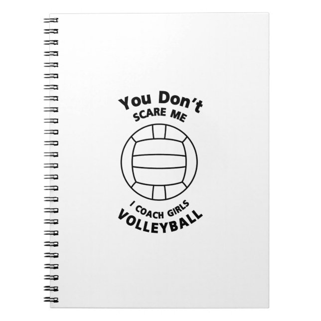Caderno Espiral Presente engraçado do treinador do voleibol você (Frente)
