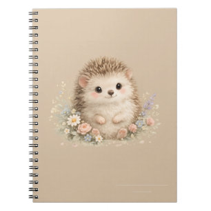 Caderno Espiral Presente Floral Kawaii Cottage doouriço