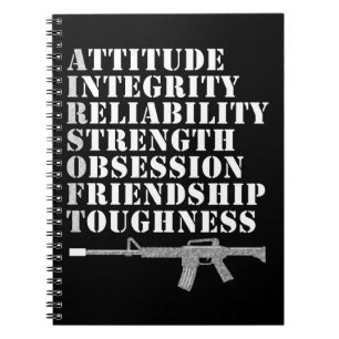 Caderno Espiral Presente legal de Airsoft