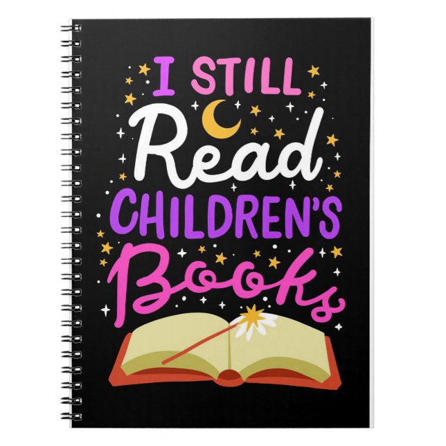 Caderno Espiral Presente Leitor Ainda Leio Livros Infantis (Frente)