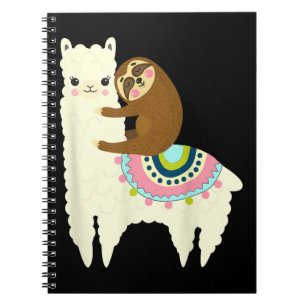 Caderno Espiral Presente Llama Lama e Lama, melhores amigos