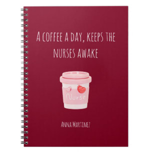 Caderno Espiral Presente Minimalista para Estudante de Enfermagem