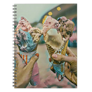 Caderno Espiral Presente no Dia Nacional do Sorvete
