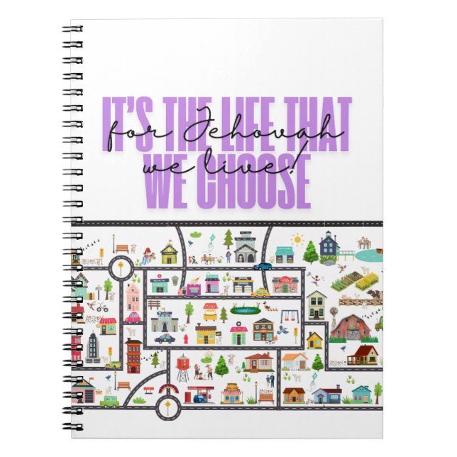 Caderno Espiral Presente no notebook JW "Território da Cidade" par (Frente)