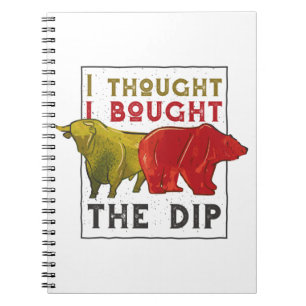 Caderno Espiral Presente para Day Traders - Citação de Touro e Urs
