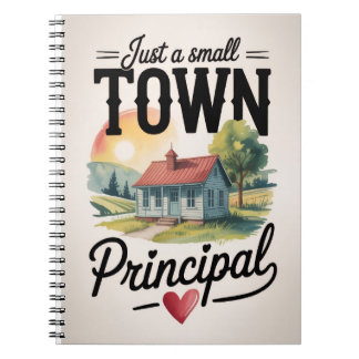 Caderno Espiral Presente para Diretor de Escola Pequena