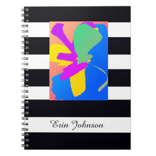 Caderno Espiral Presente Para Ele Arte Moderna Nome Personalizado