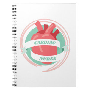 Caderno Espiral Presente para Enfermeira Cardíaca para Enfermeira