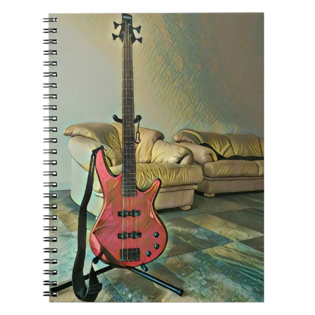 Caderno Espiral Presente para guitarristas (Frente)