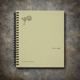 Caderno Espiral Presente para Leitores do Jardim Botânico da Dark 