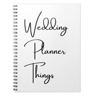 Caderno Espiral Presente para Organizador de Casamento, Organizado